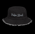 Load image into Gallery viewer, „Palm Street“ Distressed denim bucket hat
