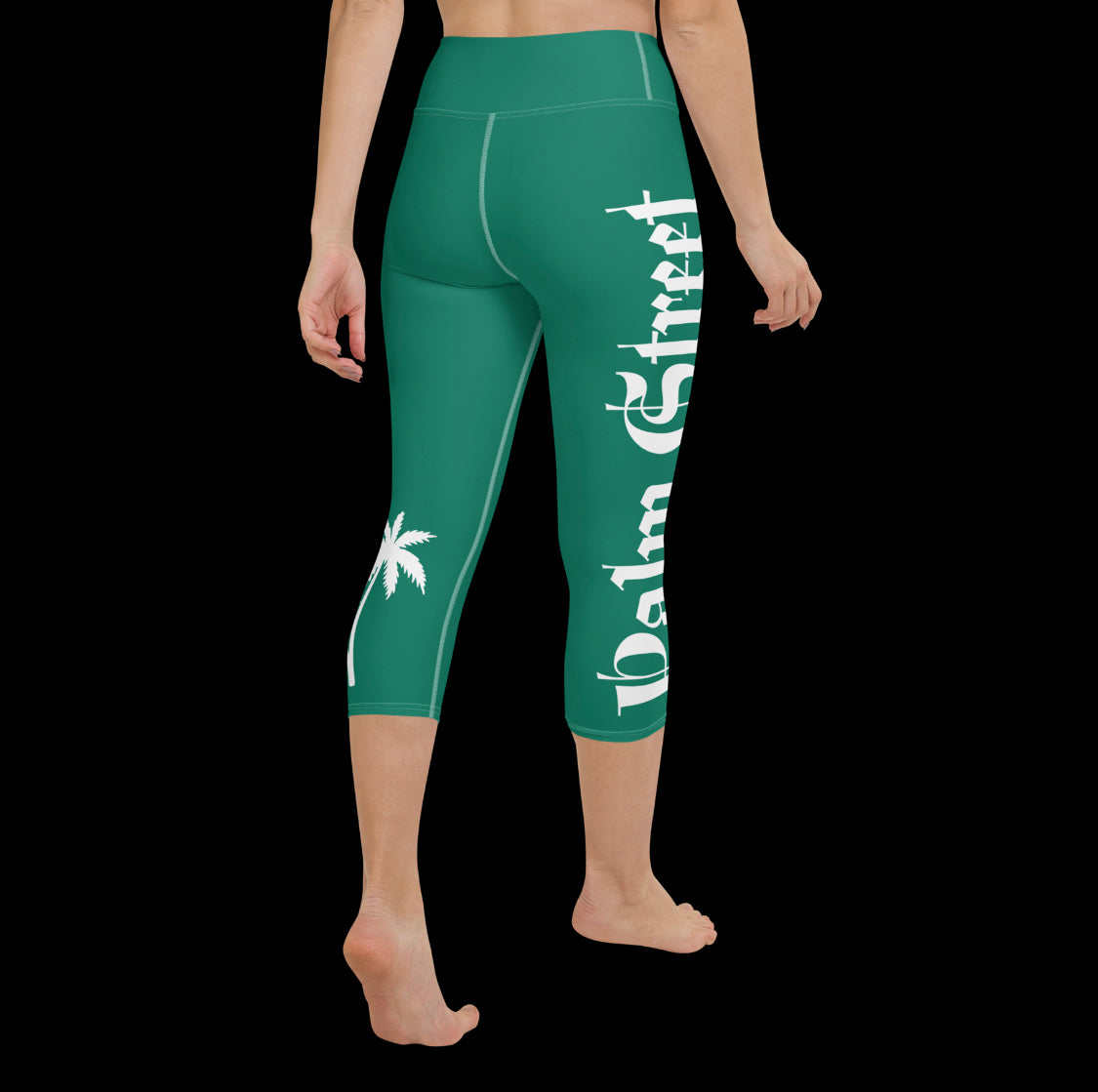 Green Yoga Capri Leggings