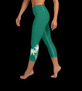 Load image into Gallery viewer, Green Yoga Capri Leggings
