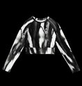 Load image into Gallery viewer, „Not like marble“ Recycled long-sleeve crop top
