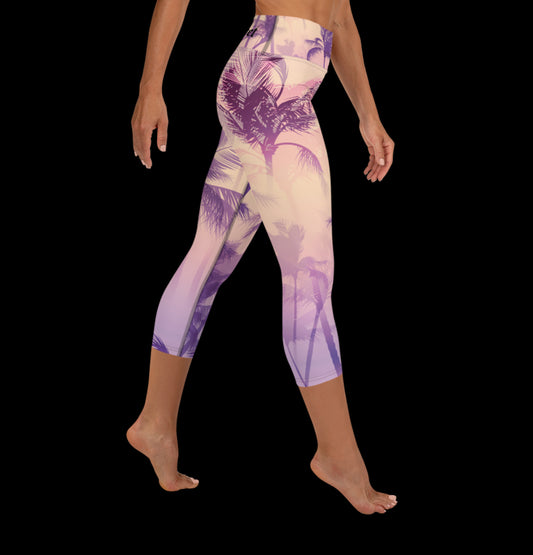 „Palm Street“ Yoga Capri Leggings