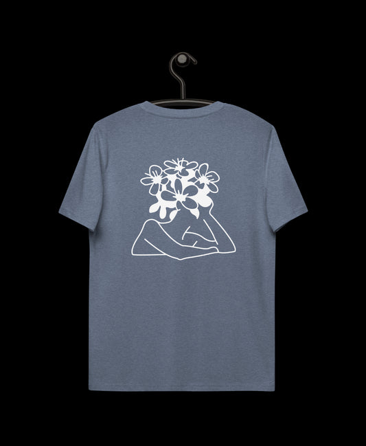 „Flower thought“ Unisex organic cotton t-shirt